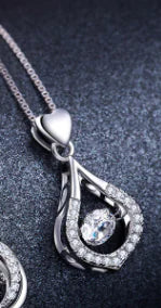 925 Silver Women's Necklace with Stylish Pendant